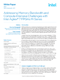 Giải quyết Băng thông Bộ nhớ với FPGA Intel®