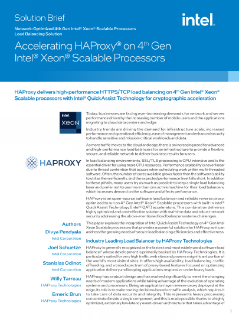 Tăng tốc HAProxy® trên bộ Intel® Xeon® xử lý