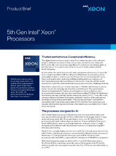 Bộ xử lý có khả năng thay đổi Intel® Xeon® thế hệ thứ 5