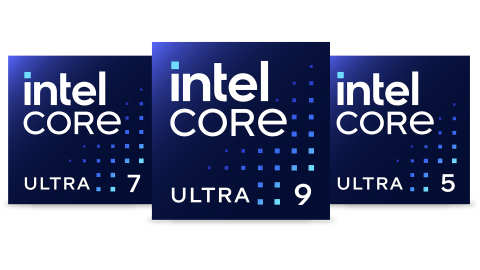 Tài sản liên kết với Huy hiệu dòng bộ xử lý Intel Core Ultra