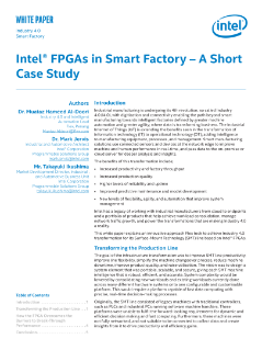 Intel® FPGAs in Smart Factory