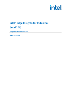 Intel® Edge Insights for Industrial FAQs
