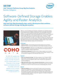 Software-Defined Storage Enables Agility and Faster Analytics